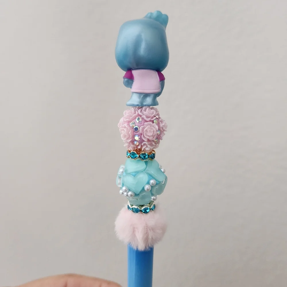 Elemental Water Wade Custom Beaded Fancy Pen Black Ink Doorable